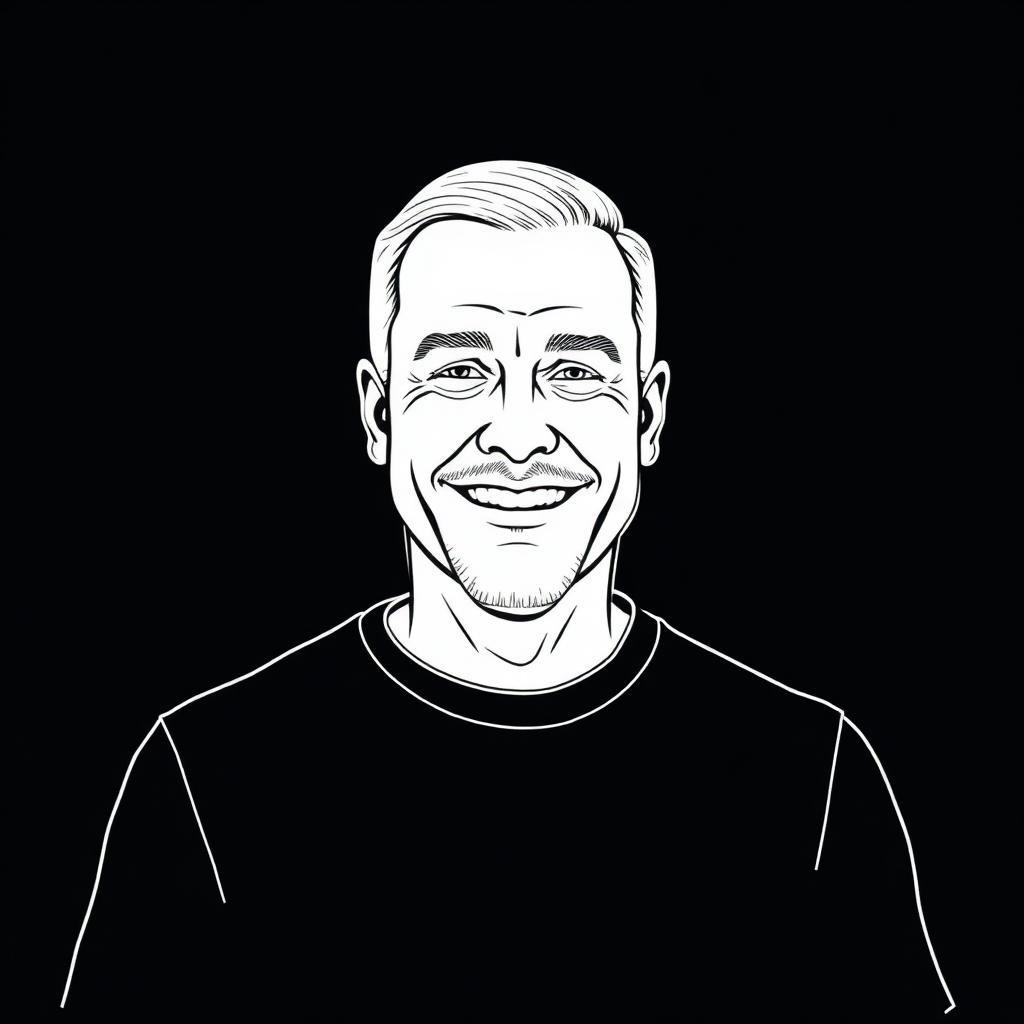 Illustrated portrait of Richard Arton, sports business leader