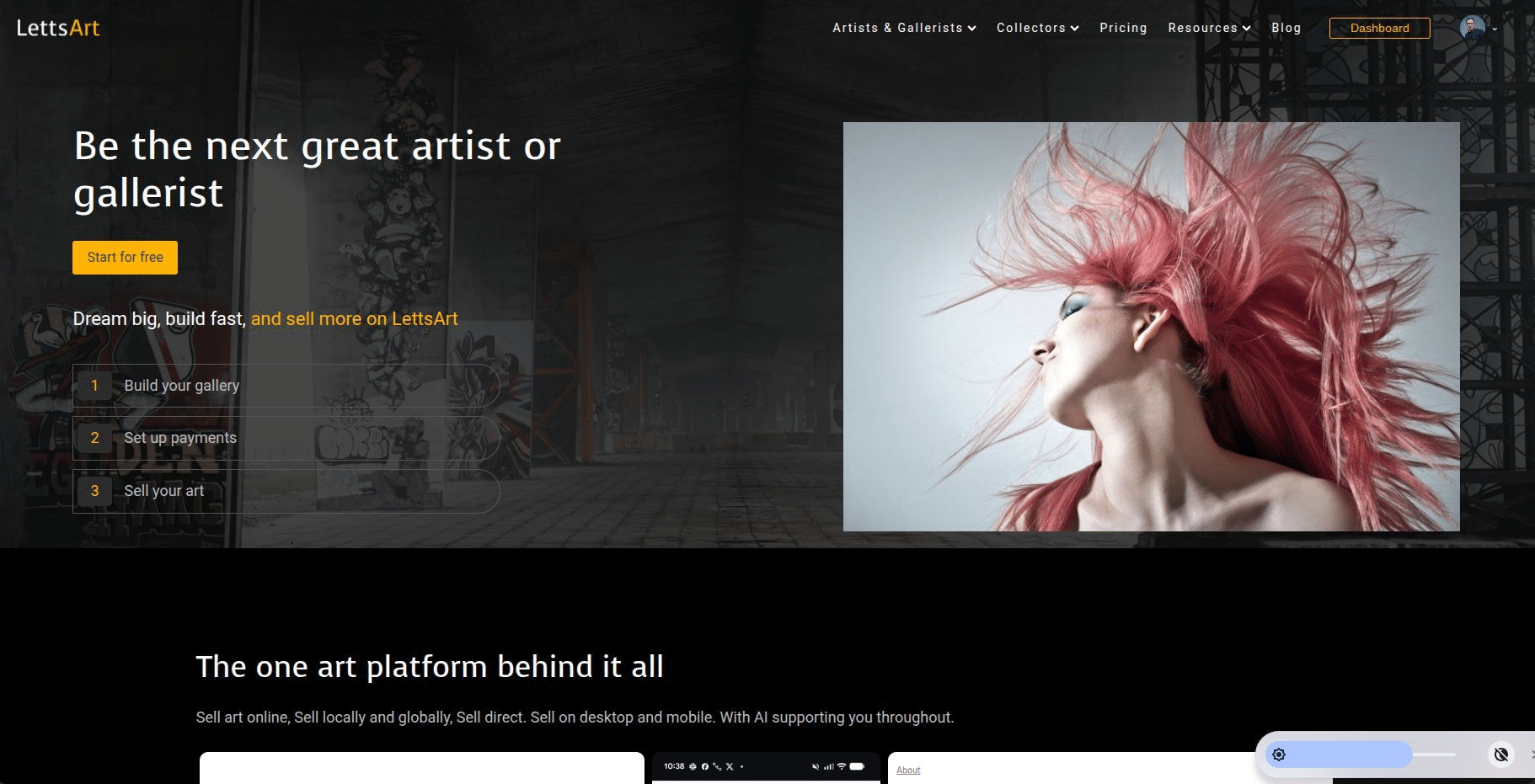 LettsArt Homepage Screenshot October 2025