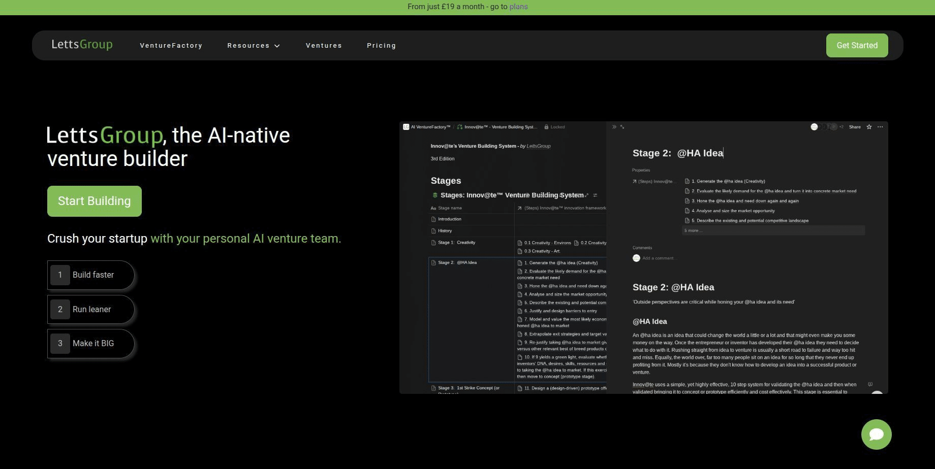 LettsGroup Website Homepage at Full Market Launch