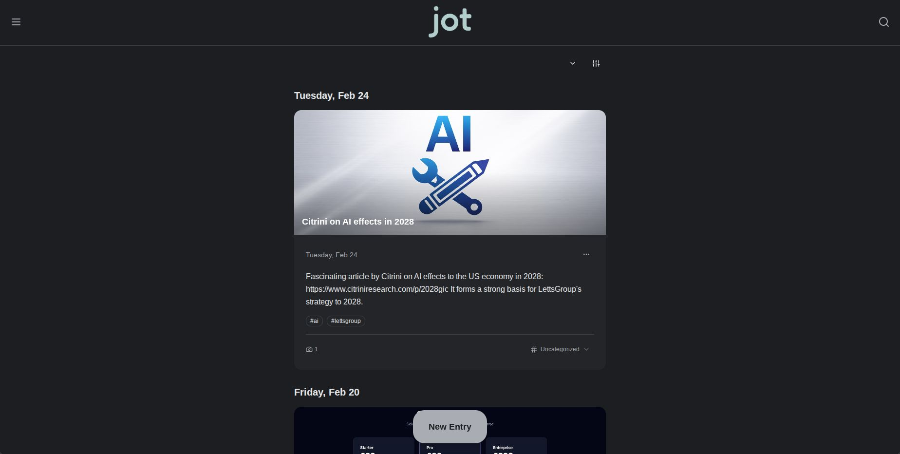 Jot in Action with Slick New Titanium Silver Dark-Mode Look