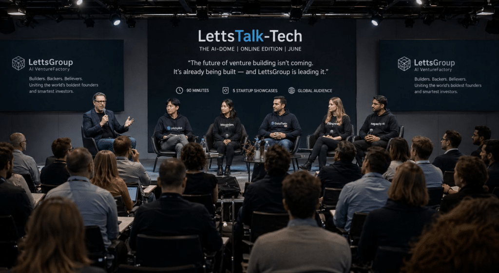 LettsTalk-Tech1 Core Image With Philip Letts and 5 Showcase Startups