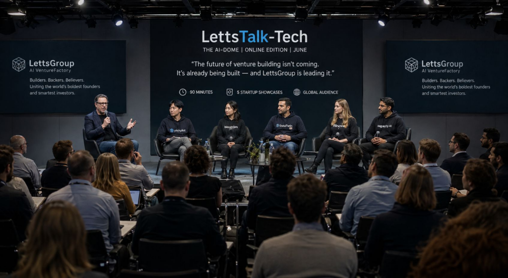 LettsTalk-Tech1 Core Image With Philip Letts and 5 Showcase Startups