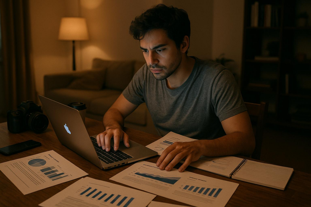 Late Night Work Session with Data Reports